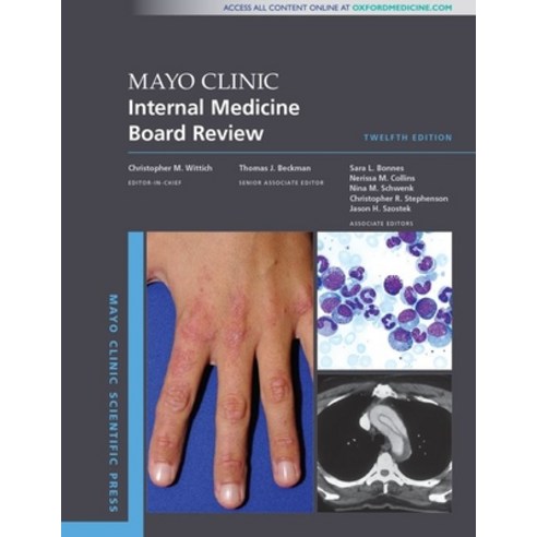 Mayo Clinic Internal Medicine Board Review Paperback, Oxford University Press, USA, English, 9780190938369