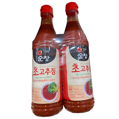 청정원순창 초고추장, 1kg, 2개