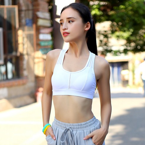 KORELAN 봄 미등 교차대 통기 운동 속옷 여자 봄 건조 방진 요가 달리기 헬스 브라