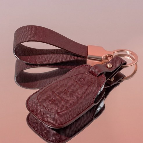 (각인무료)쉐보레 호환 차키케이스 알페온 올란도 트랙스 크루즈 말리부 2버튼 3버튼 키케이스 스마트 키홀더 가죽 키커버, 흑니켈, 쉐보레 A, 베리레드