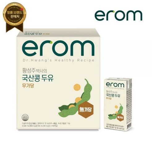 이롬 황성주 국산콩두유 무가당 190ml, 32개 
식품