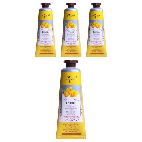 썬플라워 디필 딜라이트풀 프리지어 오일 핸드 크림, 42ml, 4개