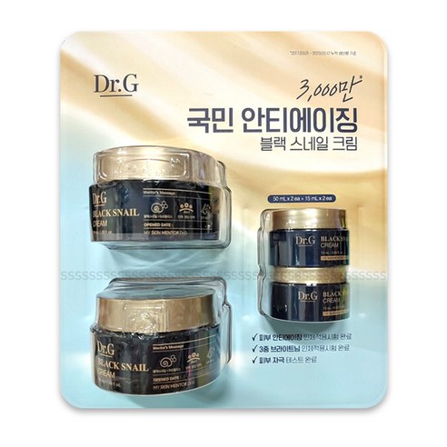 Dr.G 닥터지 블랙 스네일 크림 50mlx2 15mlx2, 2개