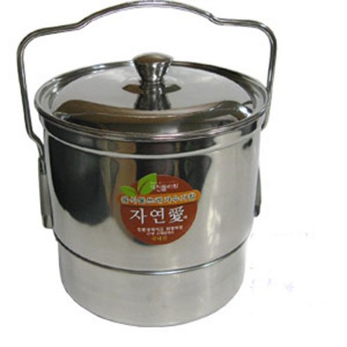 키친플라워 스테인레스 음식물쓰레기통 4.5L