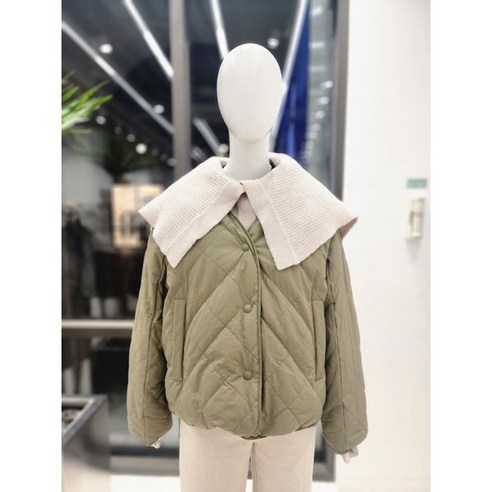 NICE CLAUP 패딩 Re : 나이스클랍 니트카라 경량패딩 (A4PWD907)
