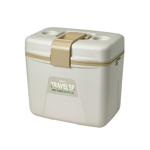 코멕스 캠핑 아이스탱크, 베이지 브라운, 30L