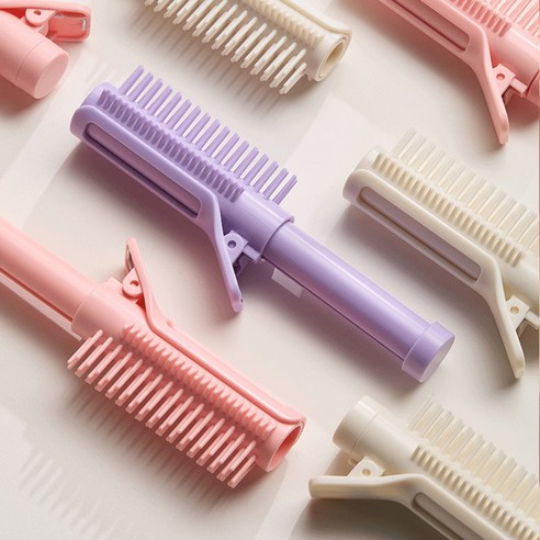 프라홈 미니 접이식 매직 헤어 롤브러쉬, 1개, 베이지