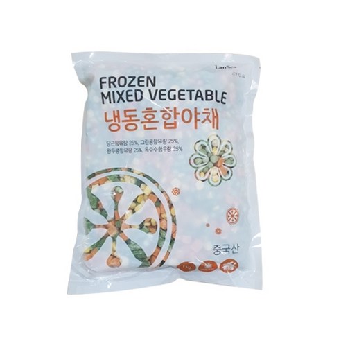 Lansea Frozen Mixed Vegetable 랜시 냉동 혼합야채 (수입) 1kg, 1개