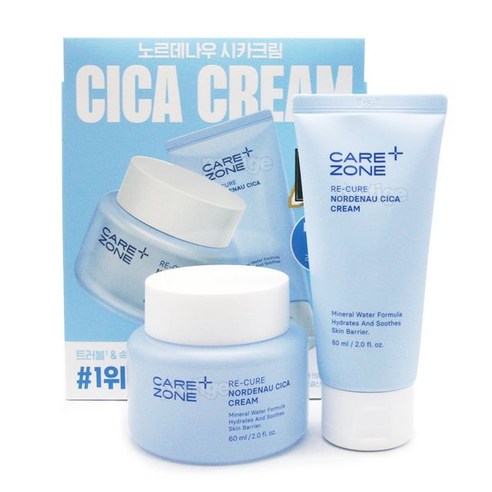 케어존 리큐어 노르데나우 시카 크림 60ml+60ml, 단일옵션, 60ml