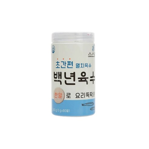 소스락 백년육수 3g x 80 2개 초간편 멸치육수 코스트코, 240g