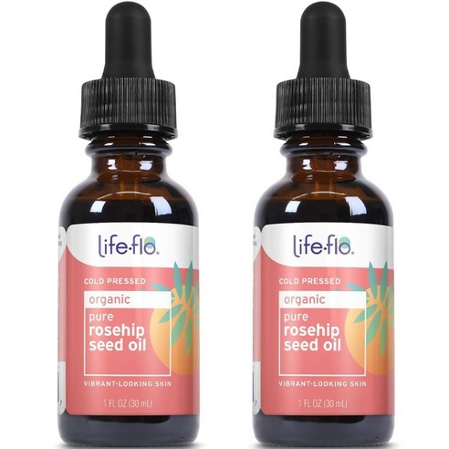 라이프플로헬스 퓨어 로즈힙 씨드 오일, 30ml, 2개