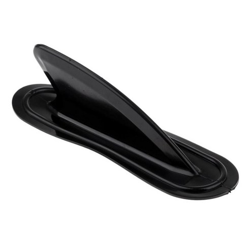 튼튼한 미니 카약 스케그 트래킹 핀 일체형 지느러미 장착 지점 유역 보드 - 21 x 6.5 x 6.5 cm, 블랙, PVC