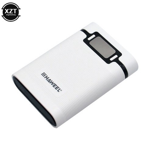 헬스정리대TOMO P4 18650 충전기 보조베터리 케이스 리튬 배터리 스마트 LED 표시기 듀얼 USB 출력 포트 스, 01 WHITE