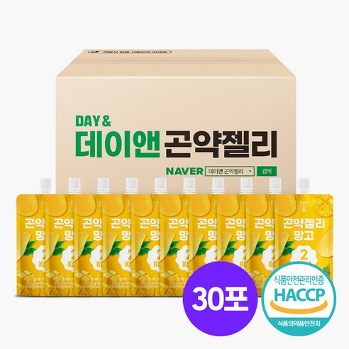 참앤들황토농원 데이앤 곤약젤리 150ml 망고, 1세트, 150g