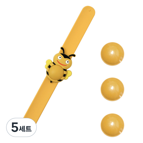아이케어 캐릭터 썸머밴드 + 아로마오일 캡슐 3p 허니비, 5세트