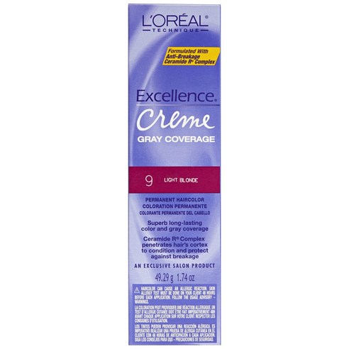 로레알 엑셀런스 크림 그레이 커버리지 49.29g, 9 Extra Light Ash Blonde, 1개