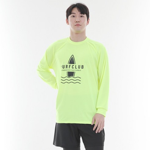 일루소 서프클럽 오버핏 긴팔 남성용 래쉬가드