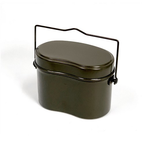 헬로우캠핑 밀리터리 군용 반합, 카키색, 1개