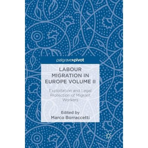 (영문도서) Labour Migration in Europe Volume II: Exploitation and Legal Protection of Migrant Workers Hardcover, Palgrave Pivot, English, 9783319939780