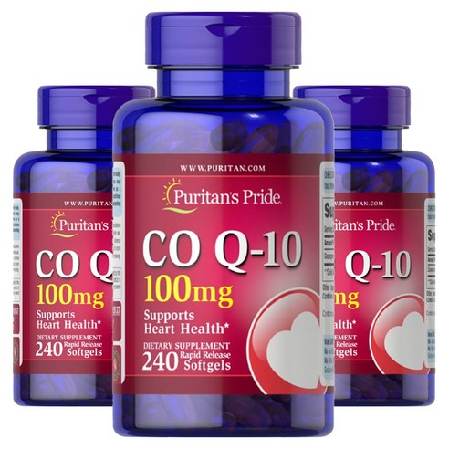 퓨리탄프라이드 코큐텐 100mg 소프트젤, 3개, 240정