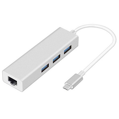 USB C 허브 기가비트 이더넷 RJ45 LAN 어댑터 USB TYPE-C to USB 3.0 허브 10/100/1000 MacBook ChromeBook 용 네트워크 카드, 보여진 바와 같이, 하나