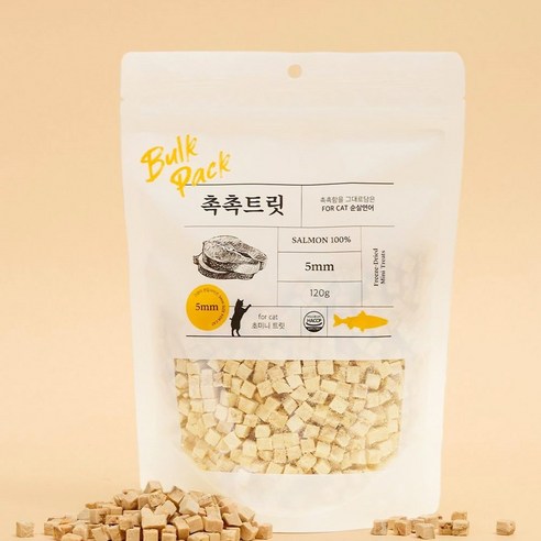 촉촉트릿 초미니트릿 고양이 동결건조 간식, 연어, 120g, 1개