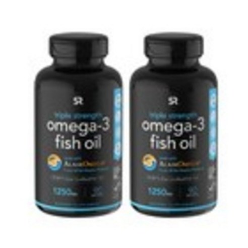 스포츠리서치 2통 오메가3 1250mg 90캡슐 Omega-3 어류오일 Fish Oil, 90정, 2개
