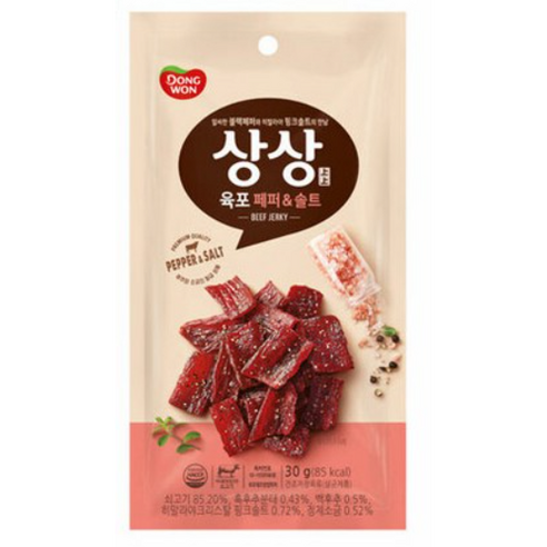 데일즈기획 동원 상상육포 페퍼앤솔트, 30g, 5개