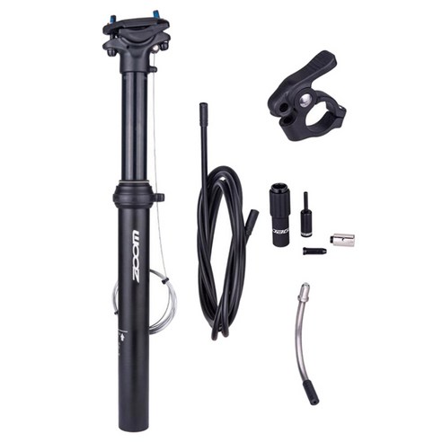 자전거 원격 Seatpost 외부 케이블 라우팅 경로 제어 좌석 포스트 사이클 조절 좌석 튜브 폴 부품, 블랙, 알루미늄 합금