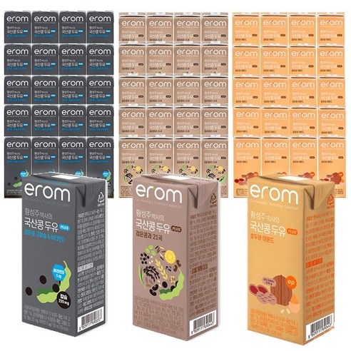 이롬 황성주 박사의 국산 콩 두유 (플러스 3종), 190ml x 60개 이롬황성주두유 이롬 황성주 박사의 국산 콩 두유 (플러스 3종), 190ml x 60개 이롬황성주두유