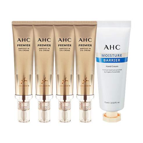 AHC AHC 프리미어 아이크림 시즌11 40ml x4 + 배리어 핸드크림 75ml, 단품, 단품