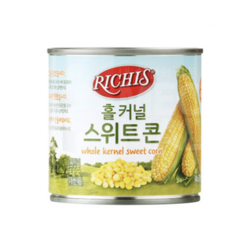 동서 리치스 홀 커넬 스위트 콘 통조림, 340g, 5개