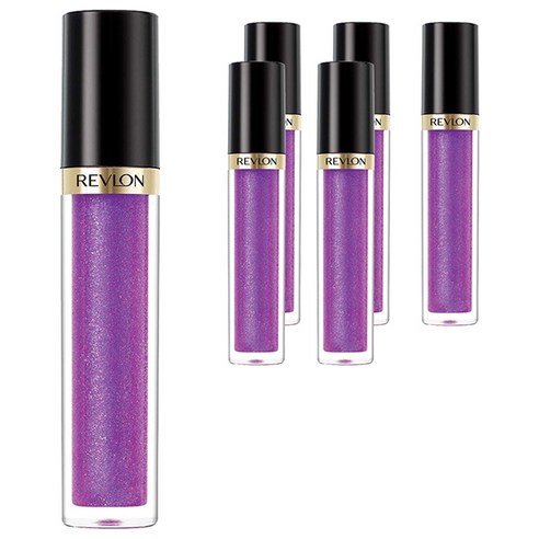 레브론 수퍼 러스트러스 립 글로스 3.8ml, Sugar Violet, 6개