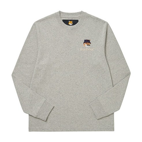 [바버] [BARBOUR] MTS1228 MTS GY52 X 메종키츠네 폭스헤드 남성 긴팔티