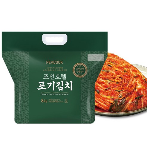 피코크 조선호텔 포기김치 8kg, 1개, 상세페이지 참조