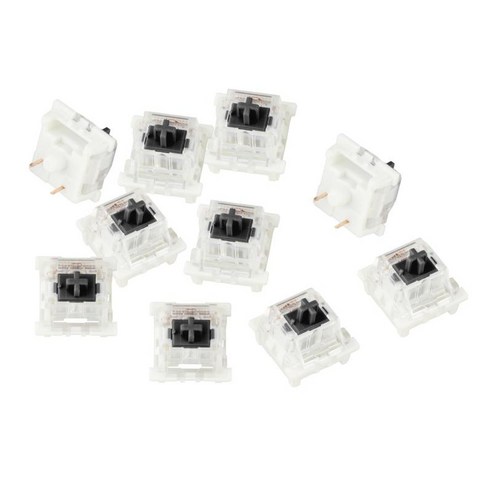 3Pin 기계식 키보드 스위치 MX 스위치 키보드 초보자용 기계식 스위치, 싱글 15x15x17mm, ABS 플라스틱, 검은 색