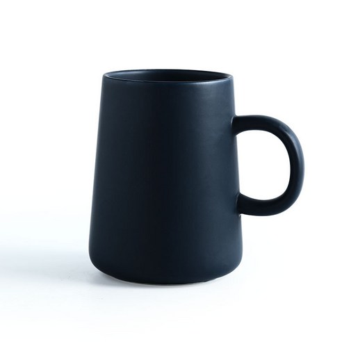 [다나에]세라믹 머그잔 홈 우유 커피 컵, 파란색, 401-500ml