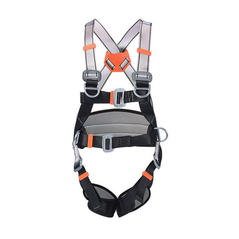 야외 Rappelling 등반 안전 암벽 등반 마구 가을 보호, 폴리에스터, 블랙 그레이