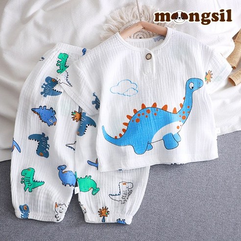 몽실이 거즈면 7부 상하복세트
