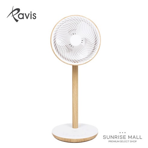 [SUNRISE MALL] 파비스 우드감성 AI ECO 서큘레이터 리모컨 LED 디스플레이 터치 패널 12단 풍속조절 초미풍 타이머 자연풍 에코풍 인테리어 하이마트AS, PV-FS03W(화이트)