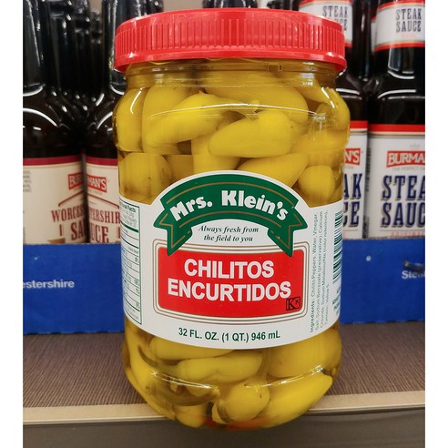 Mrs. Klein's Chilitos Encurtidos 32oz x1, 1개, 0.946l