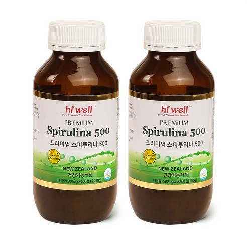 하이웰 하와이안 스피루리나 500정 뉴질랜드, 250g, 1병, 1개 spirulina