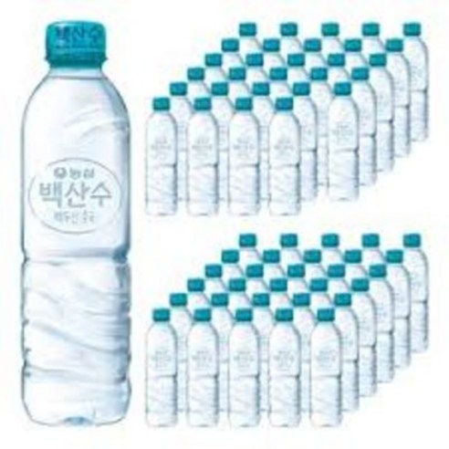 백산수 무라벨 생수, 500ml, 68개