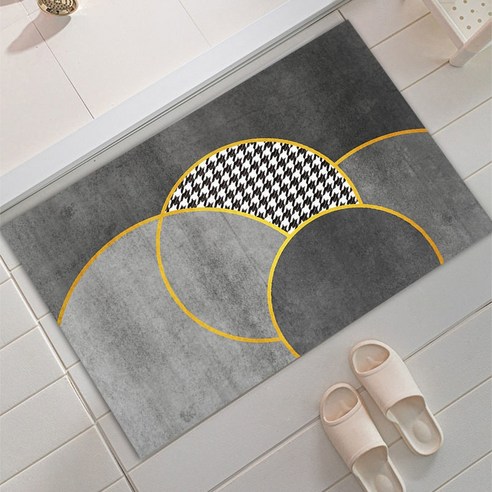 ZZJJC 실리카 소프트패드 속건 욕실 물흡입 화장실 화장실 출입문 카펫 미끄럼 방지 발깔다, 규조니 11-, 40x60센티