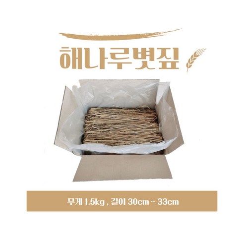 볏짚 바베큐볏짚 짚불구이 짚불바베큐 볏짚놀이 미술 지푸라기 1.5kg, 1박스