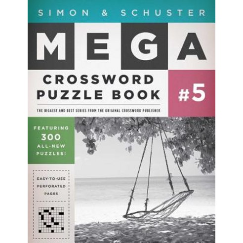 (영문도서) Simon & Schuster Mega Crossword Puzzle Book Series 5: 300 Never-Before-Published Crosswords Paperback, Gallery Books, English, 9781416587835