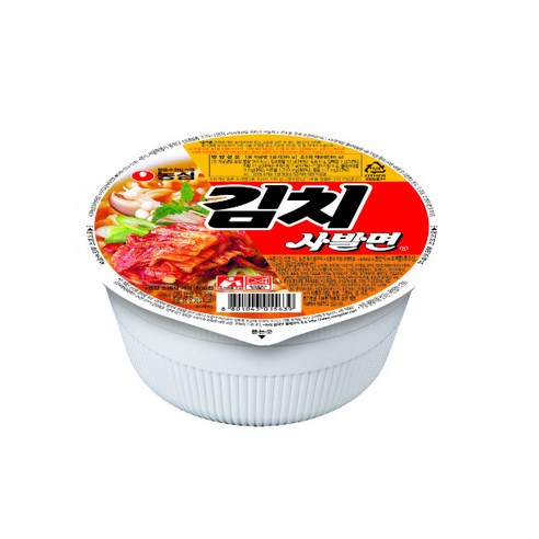 농심 김치 사발면 소컵 86g, 24개