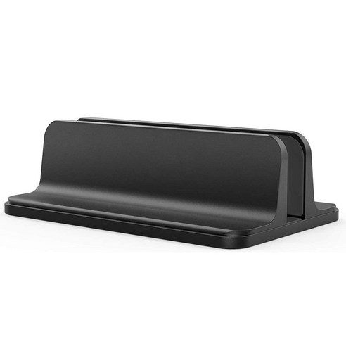 Xzante 수직 노트북 스탠드 홀더 조절 가능한 홀더 도크 크기 조절이 데스크탑 스탠드(최대 17.3인치), 검은 색