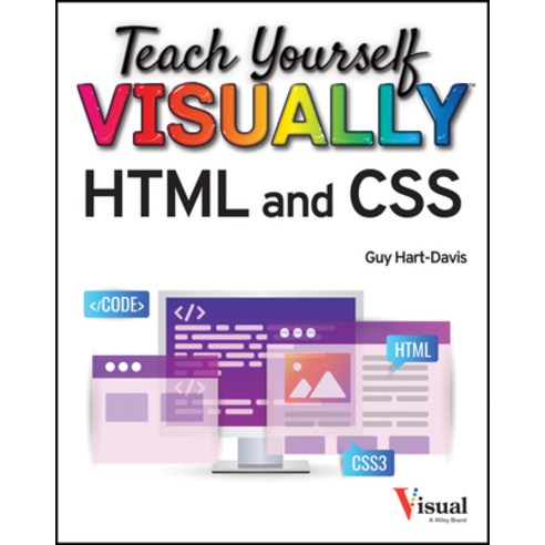 (영문도서) Teach Yourself Visually HTML and CSS: The Fast and Easy Way to Learn Paperback, Wiley, English, 9781394160686