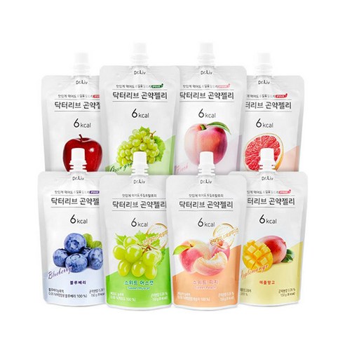 곤약젤리 150ml 8팩 각1팩 8가지맛 맛보기set